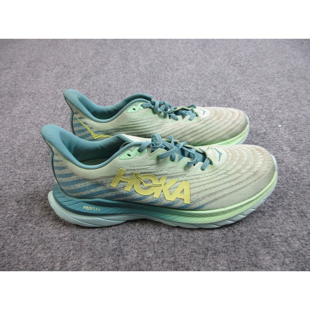 Hoka Mach 5 Shoes Mens Size 12D Blue Green Running Sneaker Trainers Lightweight
